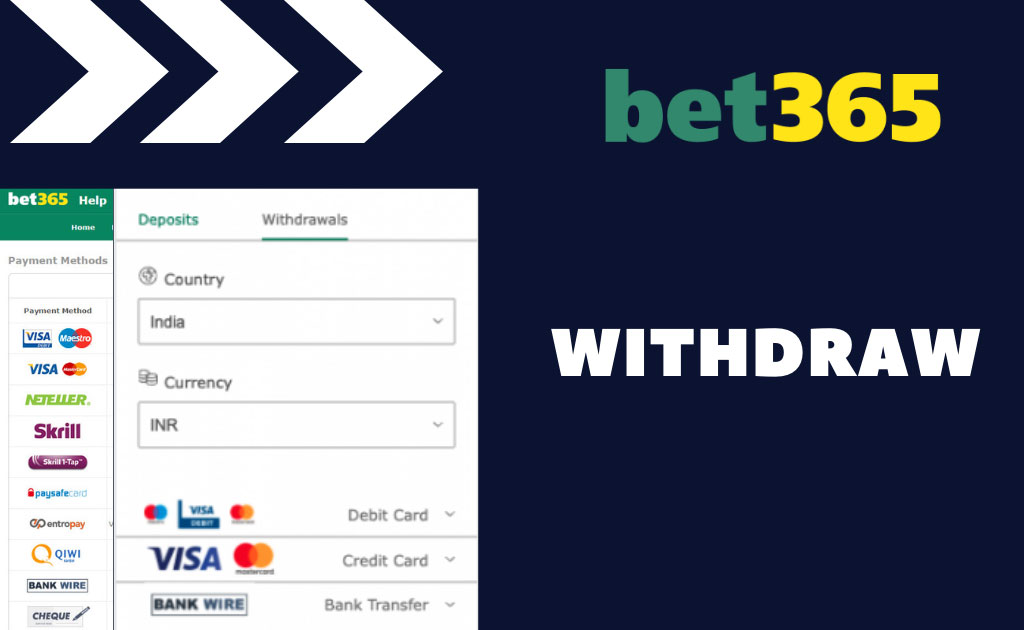 withdraw money from your Bet365